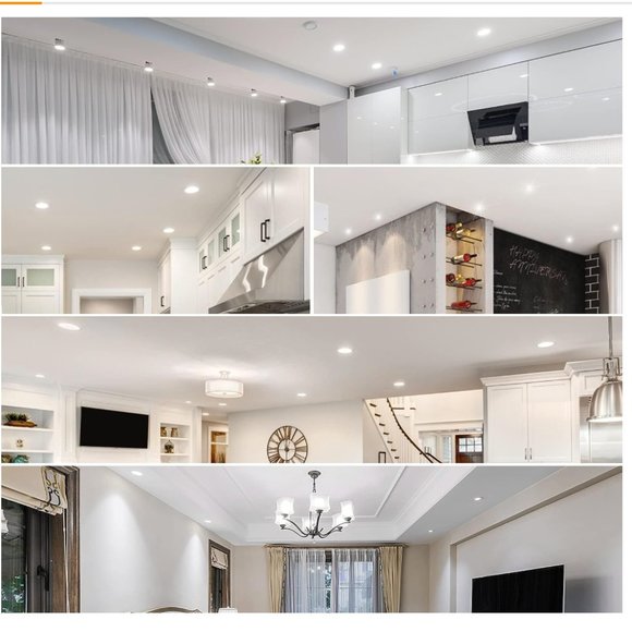 Xingruyu 7 Inch Ultra-Thin Recessed LED Lighting (4 Pack) - New - Picture 8 of 8